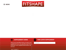 Tablet Screenshot of fitshape.nl